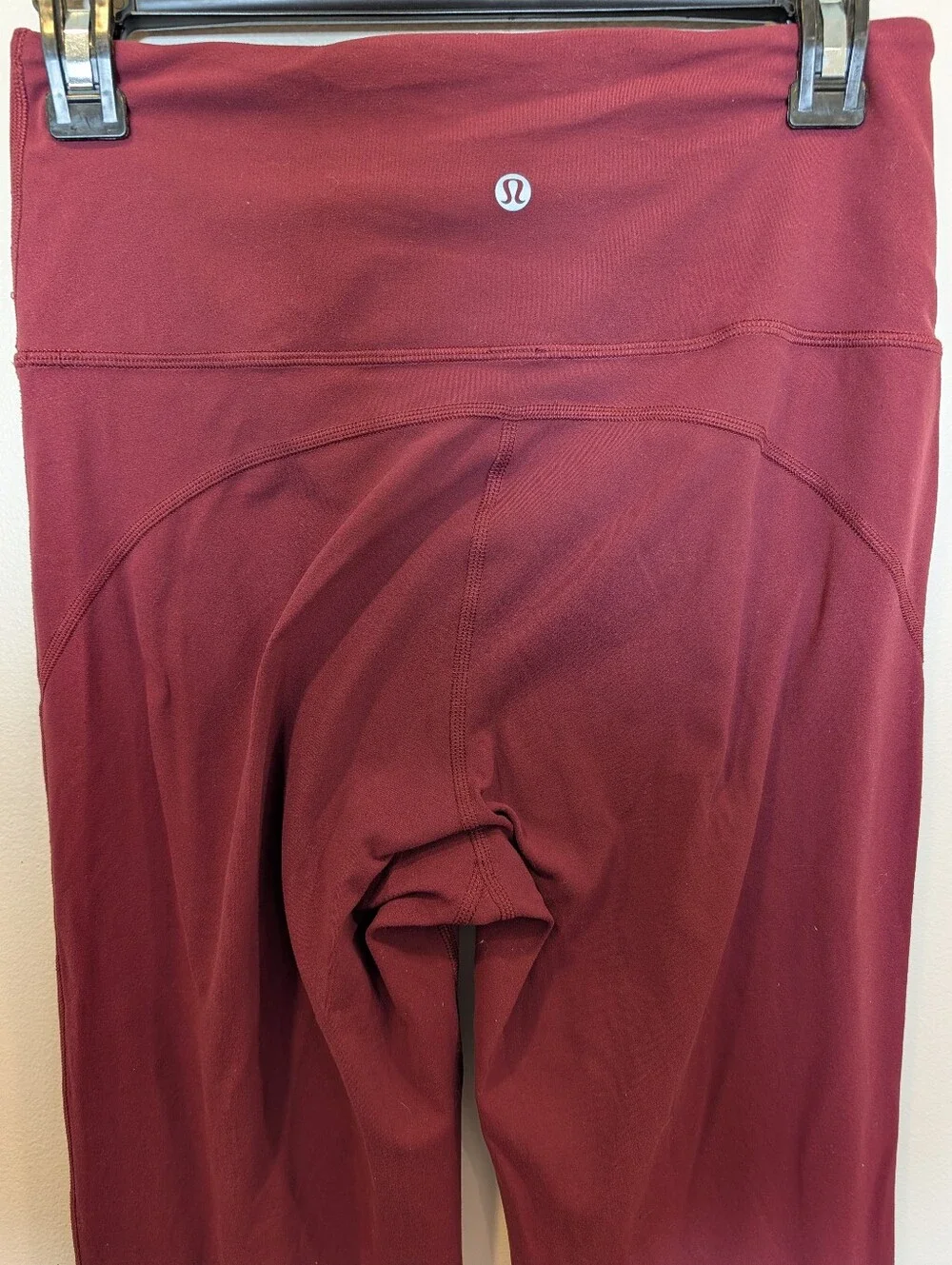 Lululemon Groove Super High Rise Flared Pant Nulu Red Merlot Size 8 Yoga